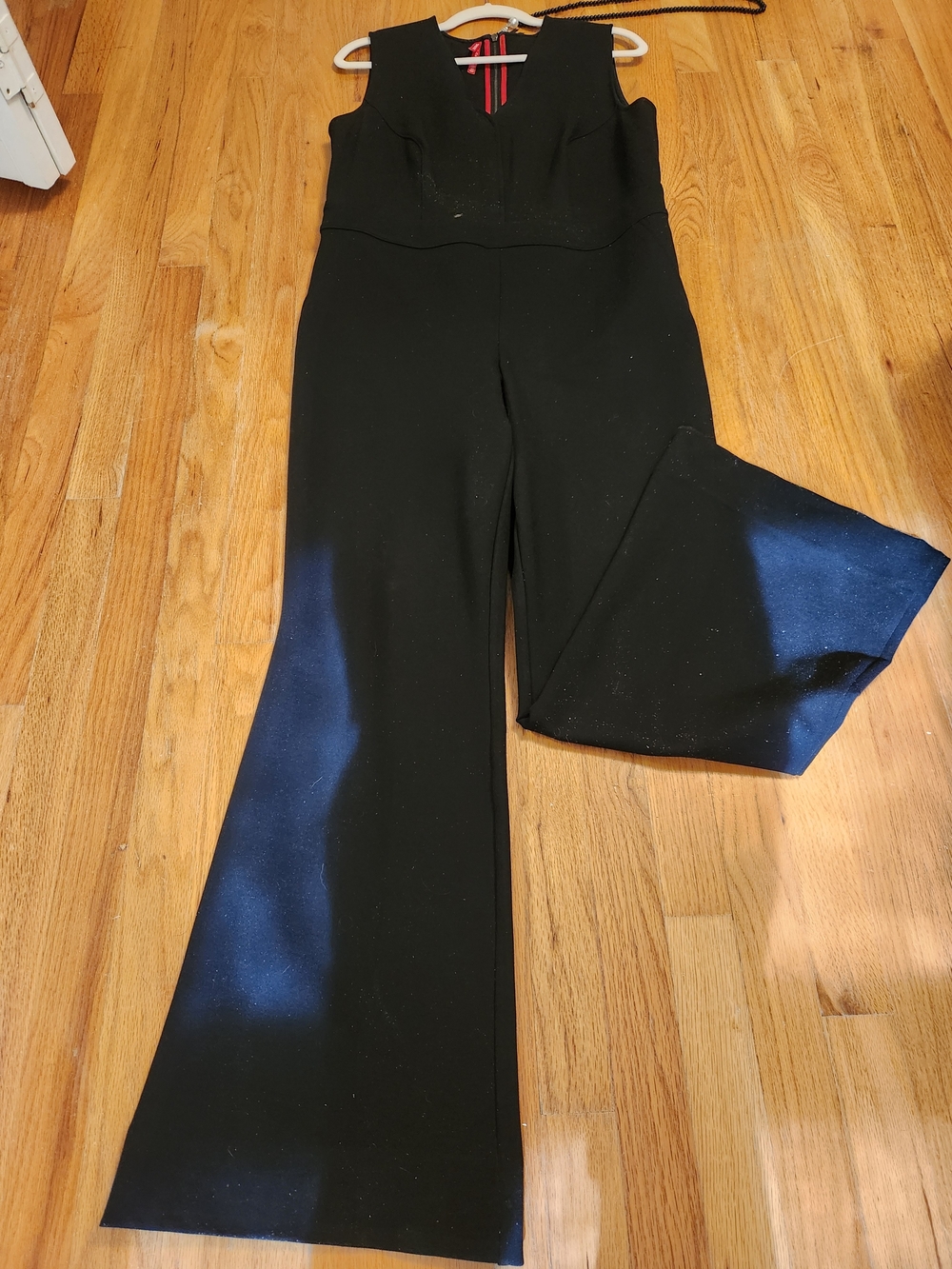 SPANX Black Wide-Leg Sleeveless Jumpsuit